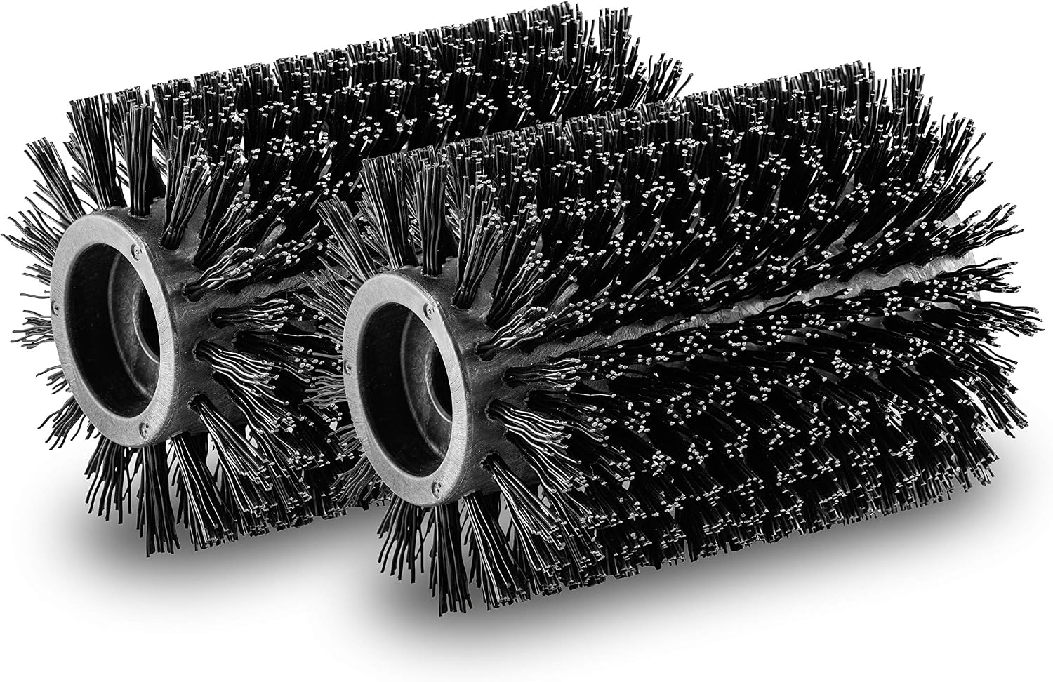 Kärcher Brush Rollers Stone Surfaces for PCL 4 (2-Piece Roller Set for Smooth Stone Tiles Outdoors), Black, rund