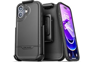 Encased for iPhone 17 Phone Case with Belt Clip, (Rebel Armor) Protective Case with Camera Control Button and Holster (Compat