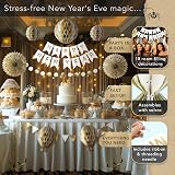 Itsy Bitsy Party Co Premium Reusable Birthday Decorations White Gold view 2