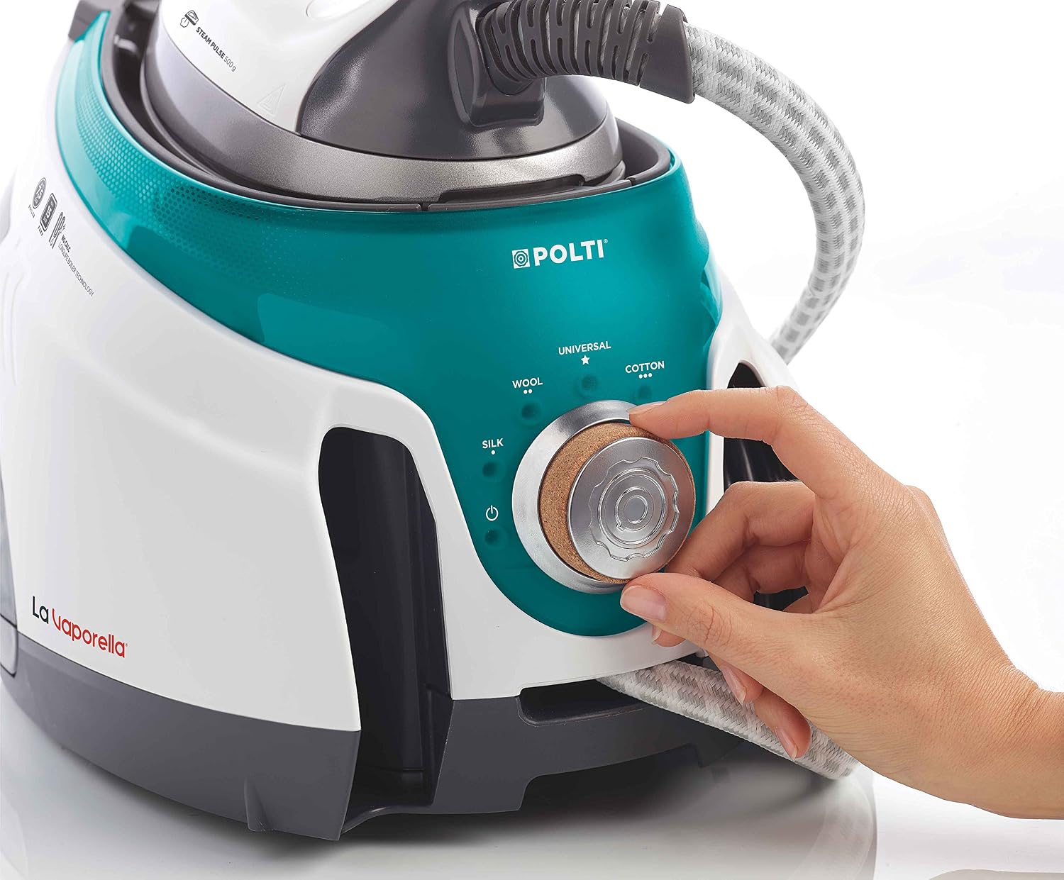 Polti La Vaporella XT100C, Steam generator iron with boiler, 7.5 bar, no maintenance, 10 year warranty on the boiler against limescale attacks*, unlimited autonomy, steam pulse 500g - Image 3