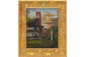 CANFRAVAS 16x20 Canvas Frame, Gold Antique Ornate Floater Frames for Canvas Paintings, Solid Wood Plein Air Floater Frame, Oil Painting Frames (Gold,16"x20")
