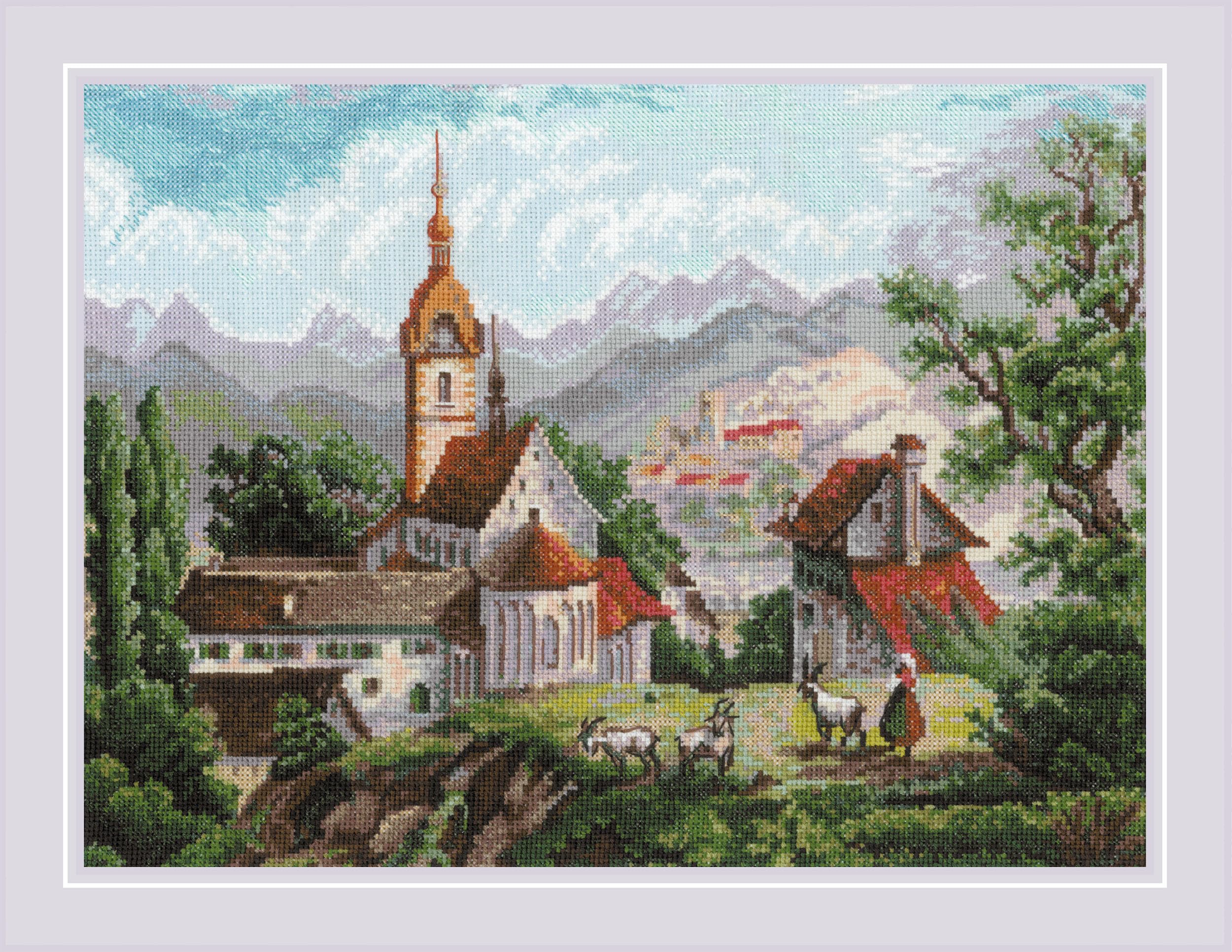 RIOLIS Cross Stitch Kit - 1701 - Monastery