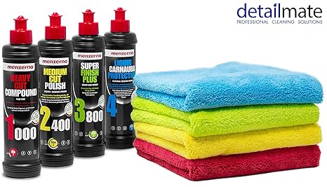 detailmate - Menzerna Autopolitur : Super Heavy Cut Compund HC1000 + Medium Cut 2400 + Super Finish Plus SFP3800 + Liquid Car