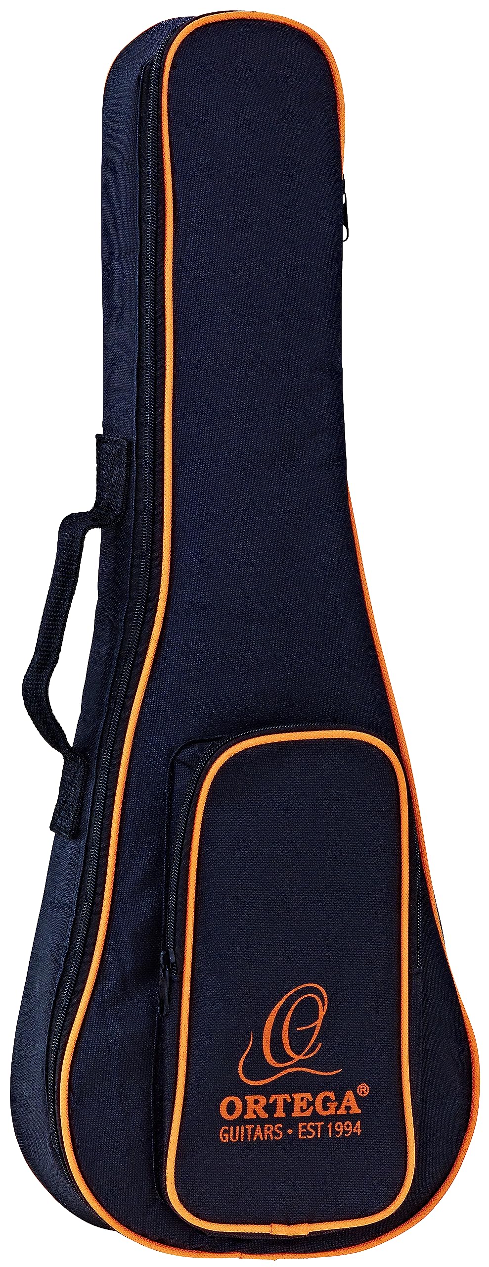 Ortega Guitars Economy Series Bag - Concert Ukulele Bag - Height 62 cm - With Shoulder Straps - Nylon, Black (OUBSTD-PINE)