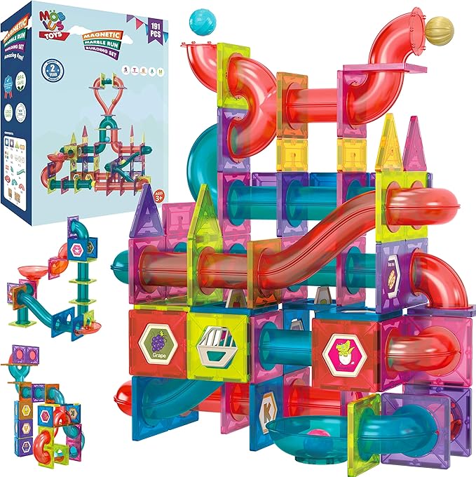 Magnetic Marble Run Building 