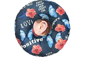 BVOKQUC Ear Piercing Pillow for Side Sleepers Pillows with Holes for Ear Pain,Donut Pillow for Ear Side Sleeping Pillow for Adults CNH Ear Pain Relief Pressure Sores Ear Pillow with Hole in Center