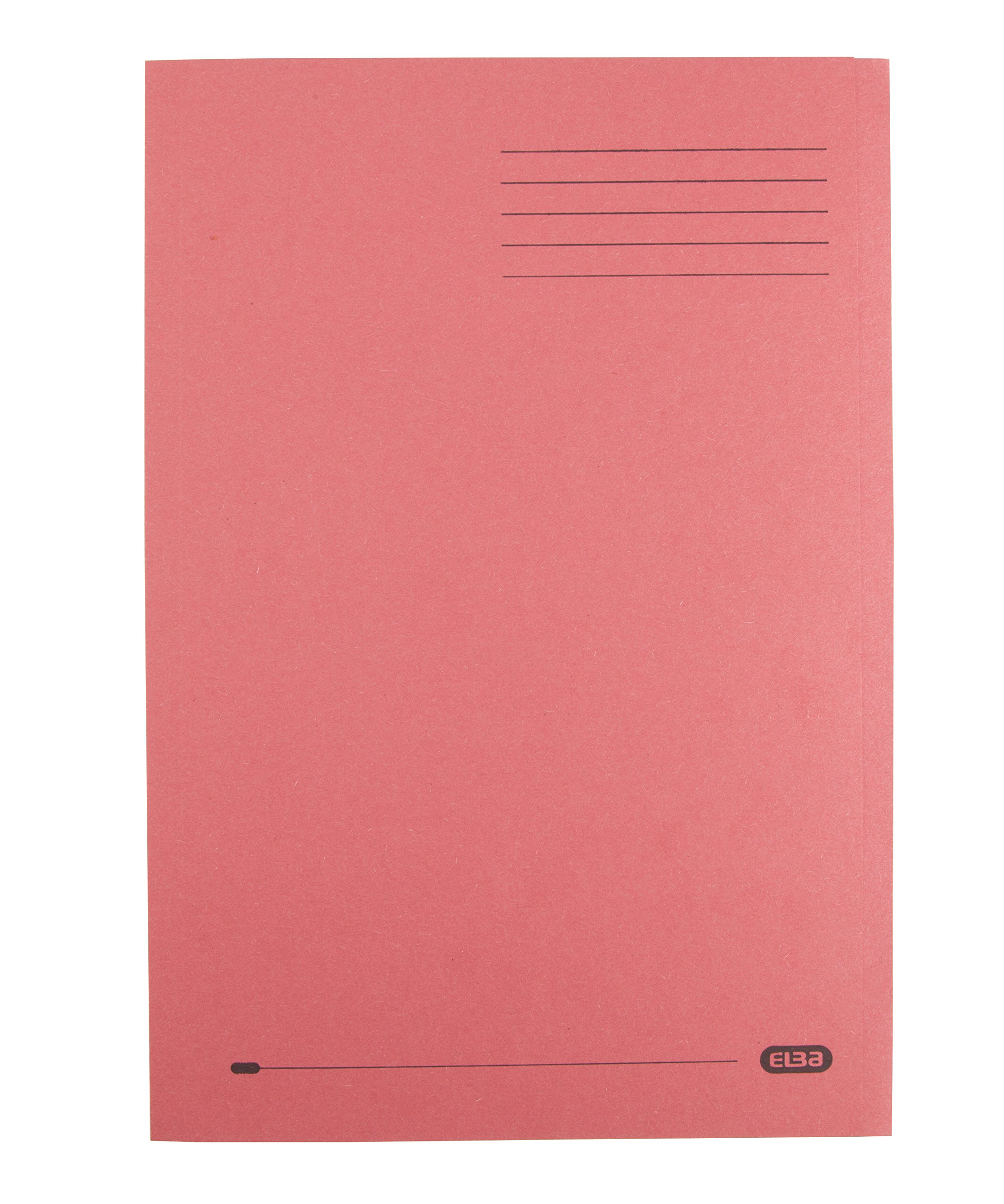 Elba Square Cut Folder Recycled Heavyweight 290gsm Foolscap Red Ref 20318 [Pack of 100]