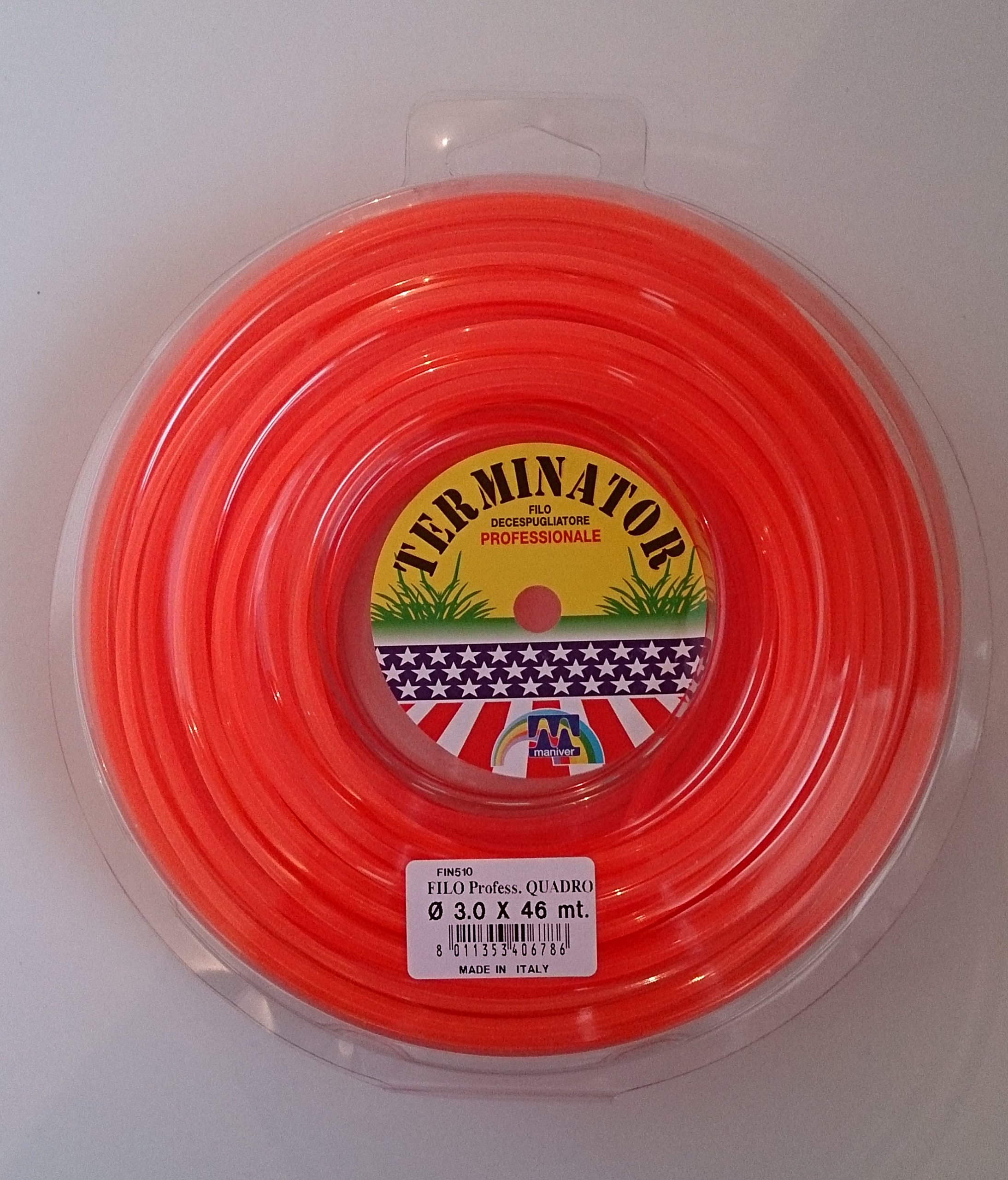 Maniver Fin510 46m String Brush Cutter - Orange