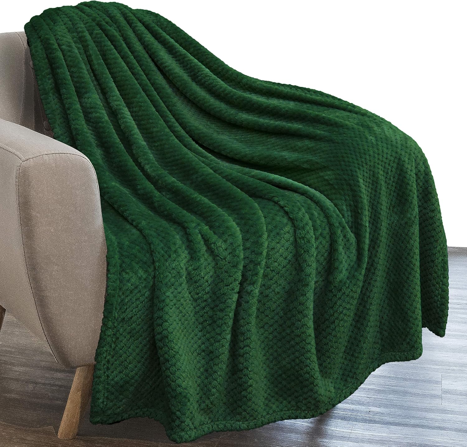 Pavilia Cobija de forro polar de franela de alta calidad para sofá