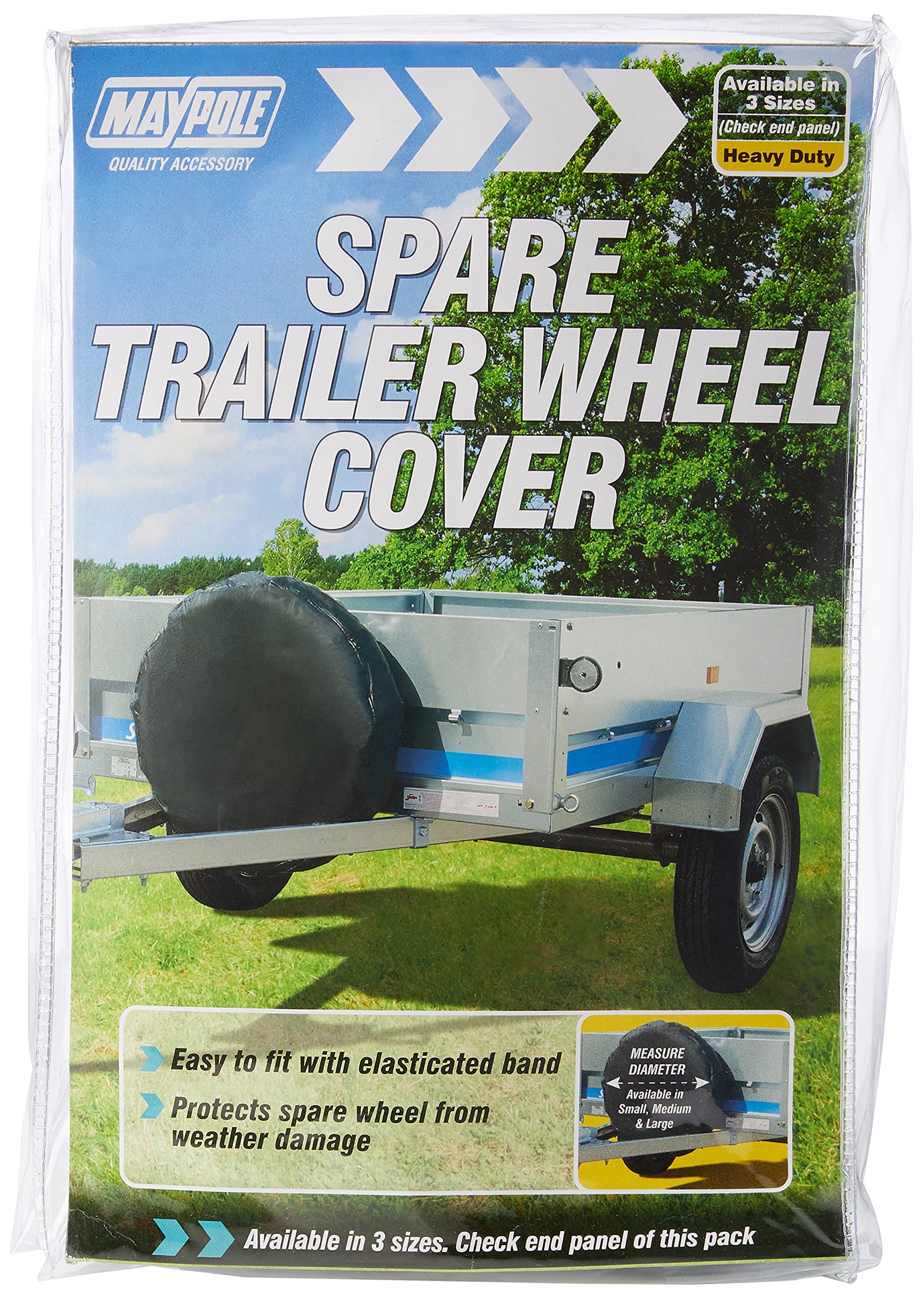 Maypole MP94713 DP Trailer Wheel Cover, 13-inch