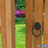 XFORT Black Ring Gate Latch Garden Gate Latch Door Catch Lock view 4