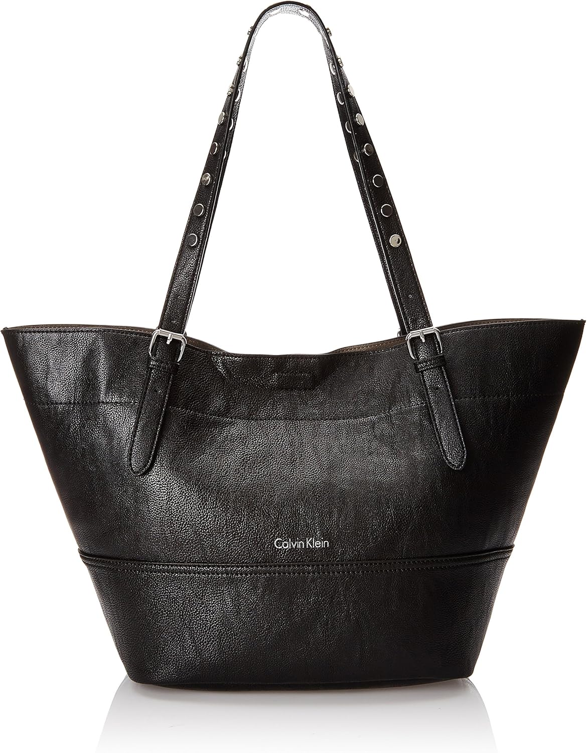 Calvin Klein 4 DS Novelty Tote Shoulder Bag, Black/Grey