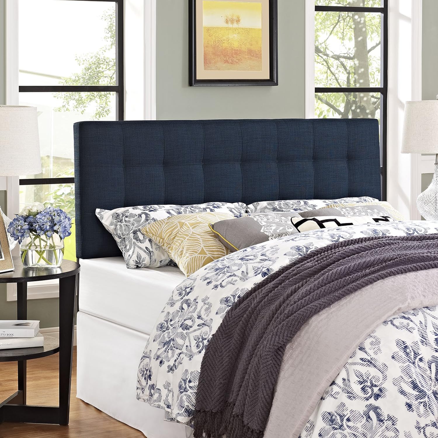 Best Cheap Queen Headboard Blue