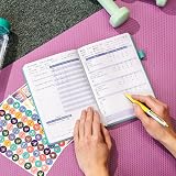 Clever Fox Fitness & Food Journal Turquoise A5 Hardcover Undated view 6