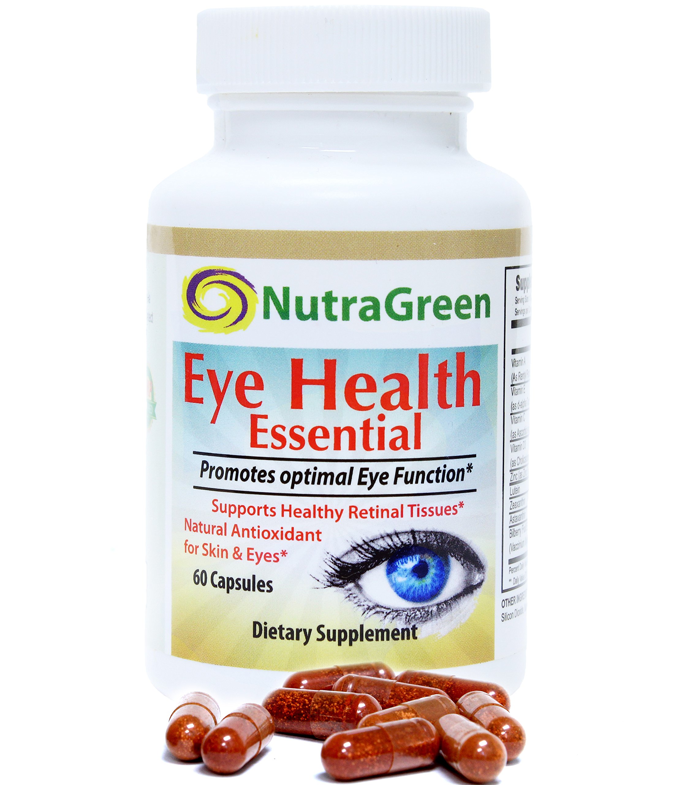 100 Lutein Pills for Healthier Eyes Improve Vision and