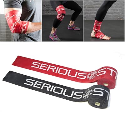 Serious Steel Mobility &amp; Recovery (Floss) Bands |Compression Band | Tack &amp; Flossing Band (7' L x 2" W)