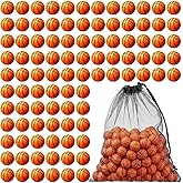Blulu 200 Pcs Mini Basketball Sports Stress Ball 1.2 Inch Mini Foam Sports Ball Small Basketballs Bulk for Sports Theme Party Favor Toys, Ball Games, Stress Relief, School Carnival Reward