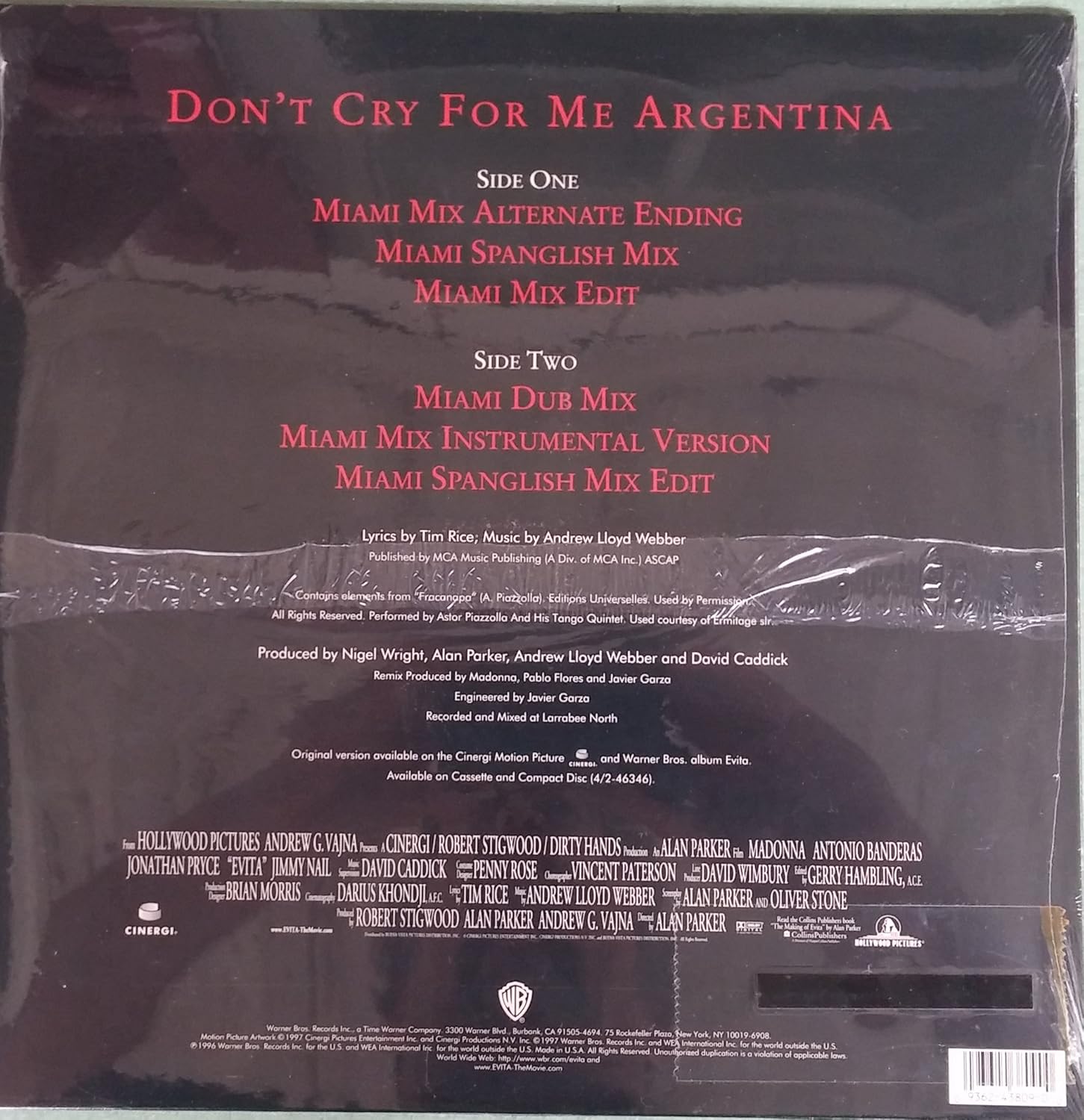 Madonna Dont Cry For Me Argentina