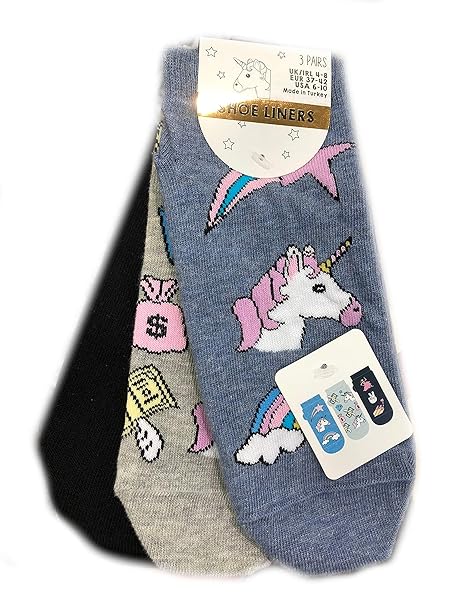 Primark Damen Mädchen Schuh Liners Sneaker Socken Größe UK 4-8, Eu 37-42