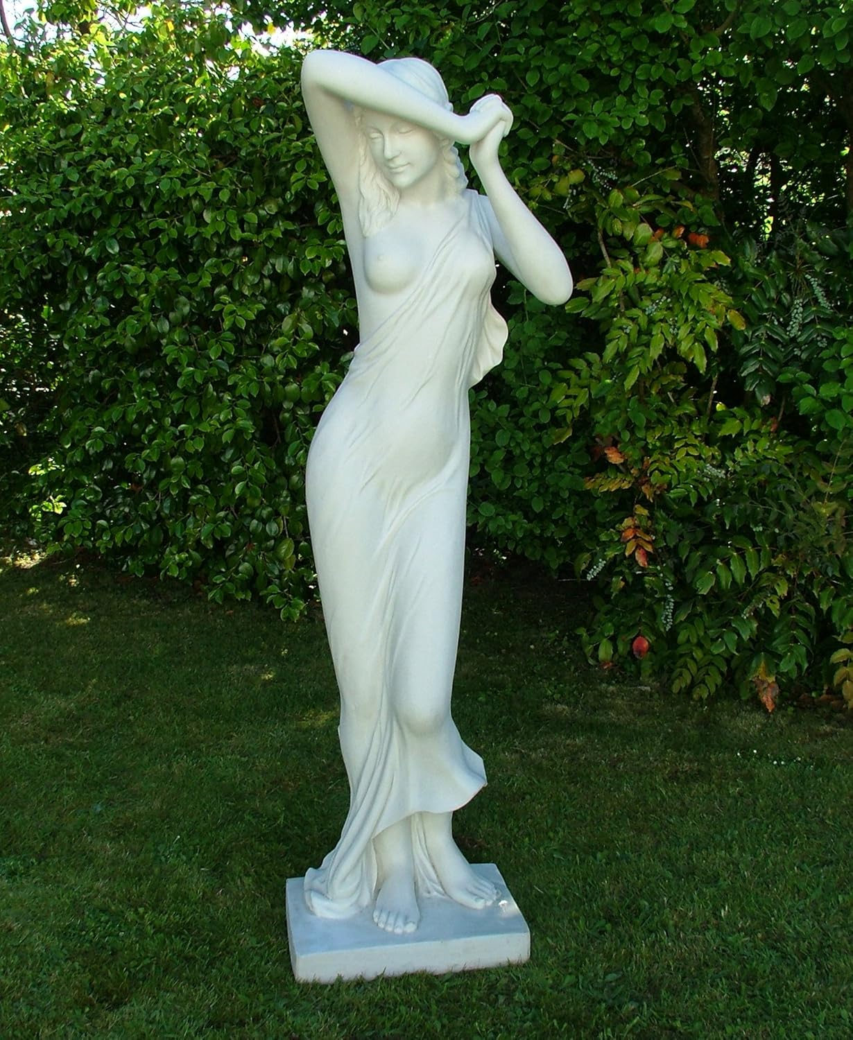 Large Garden Statues Ornament Art Shy Maiden Sculpture Amazon.co.uk