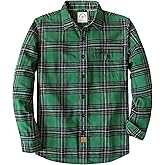 Dubinik®Mens Flannel Shirts Long Sleeve Flannel Shirt for Men Warm Casual Soft Cotton Button Down Plaid Mens Flannel Shirt