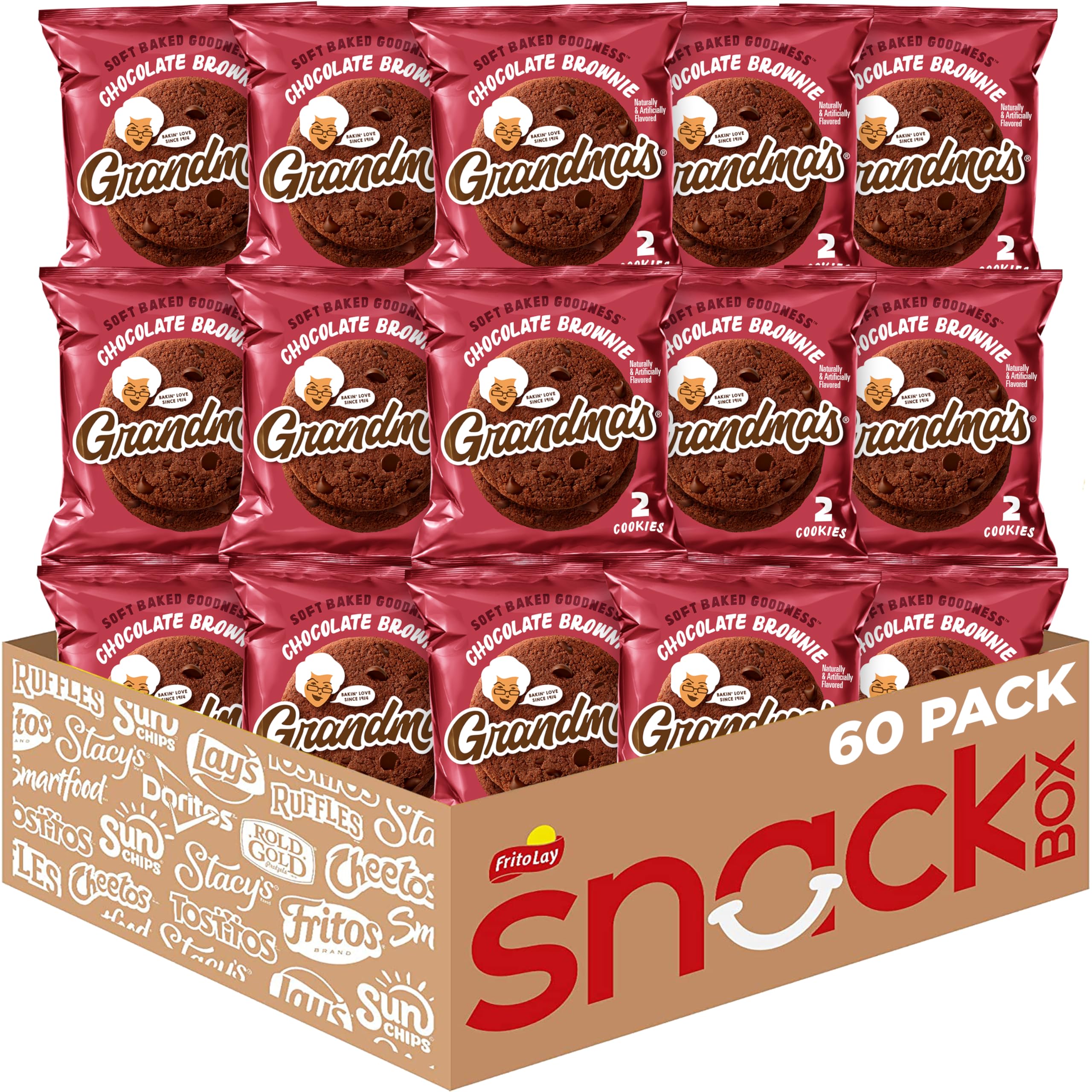Grandma's Cookies, Chocolate Brownie, 2.5 Ounce
