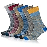 GoWith 3/6 Pairs Premium Cotton Crew Socks for Men, Soft Comfortable Lightweight Breathable Dress Socks with Gift Box