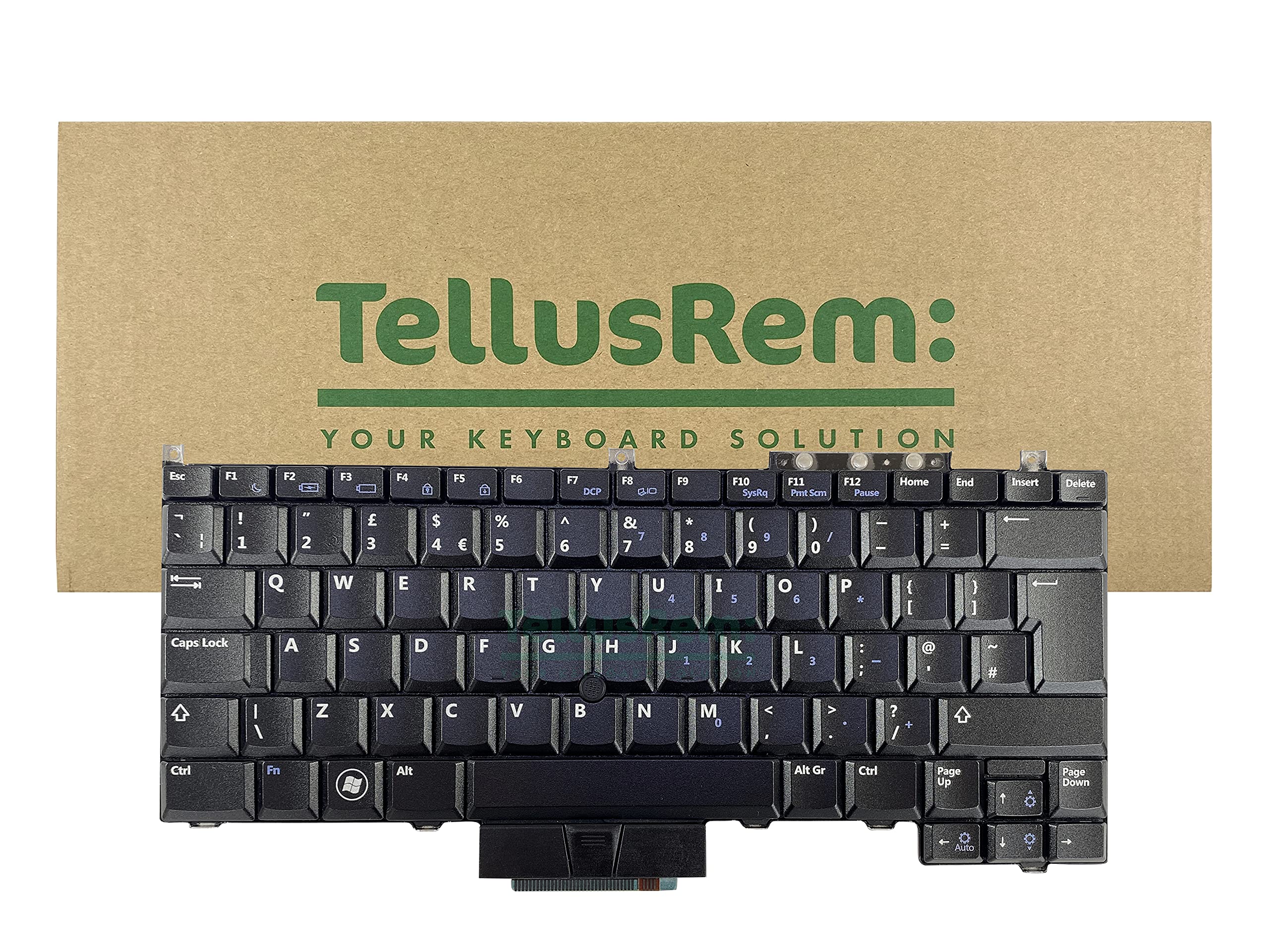TellusRem replacement UK non-backlit keyboard for Dell Latitude E4300, Latitude E4310, Latitude E4200
