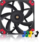 Noctua NF-A12x15 PWM chromax.black.swap 120x15mm Slim Fan 4-Pin view 1