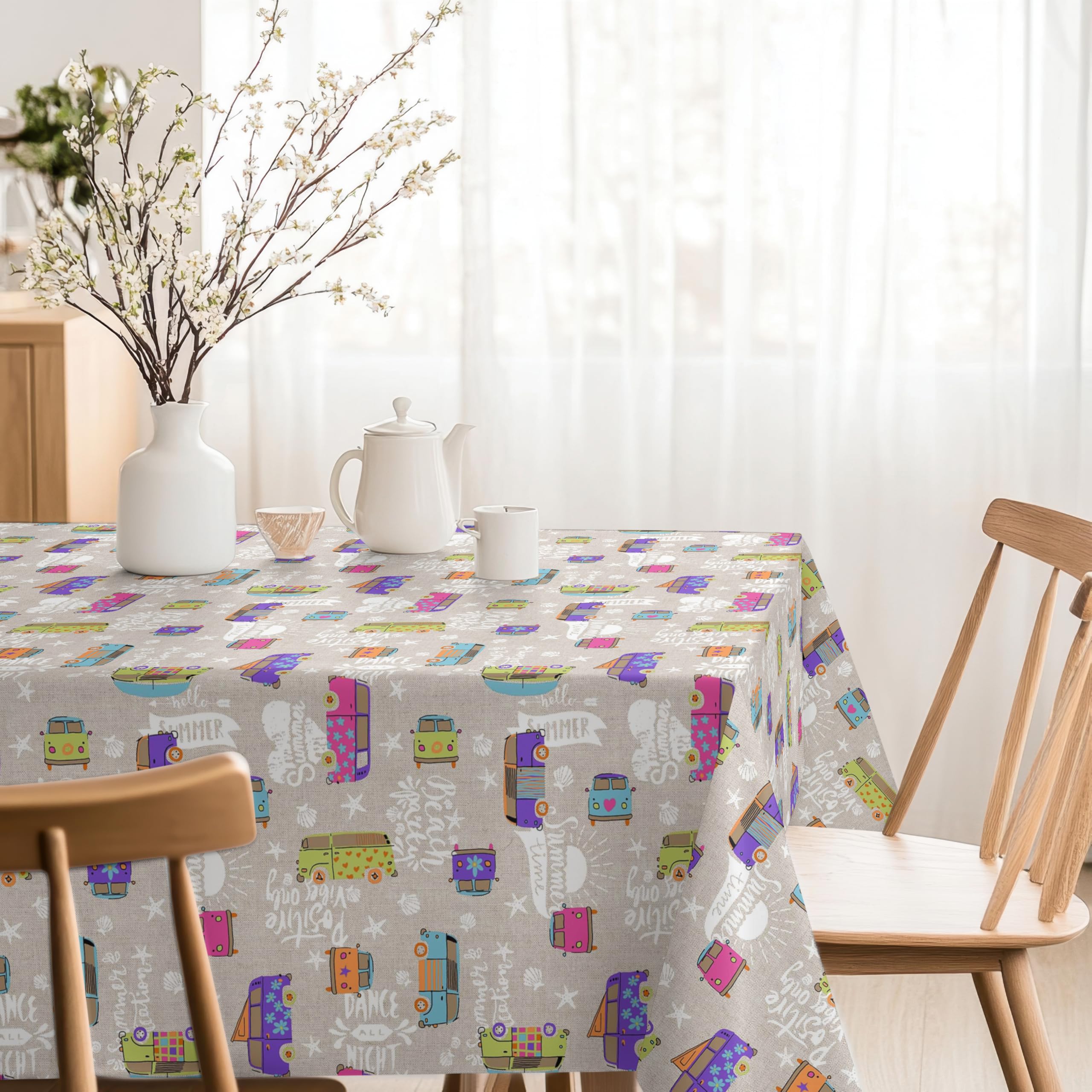 Martina Home Resin Tablecloth Hippie Single 240 x 140 cm