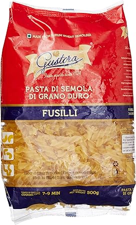 Gustora Fusilli Pasta, 500g