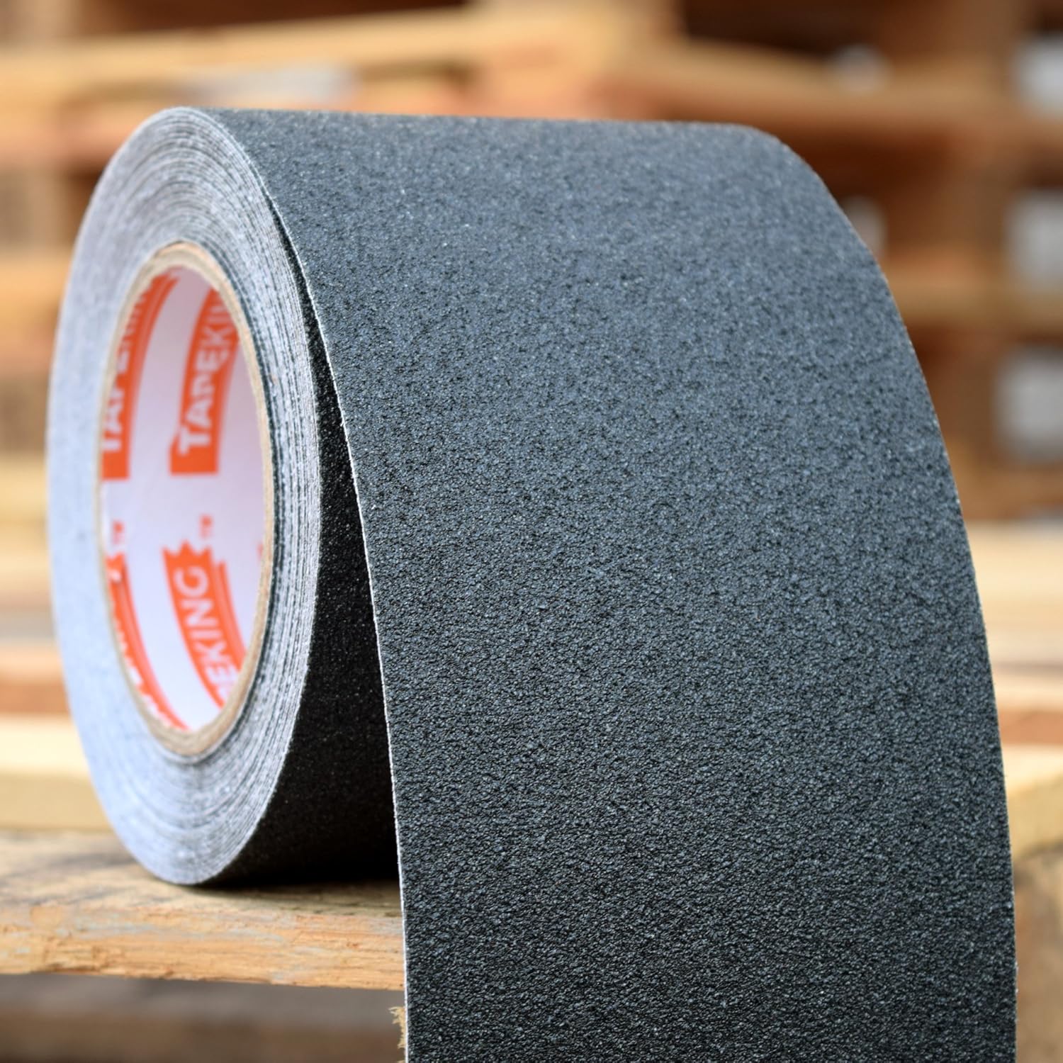 Tape King Anti-Slip Tape - Traction for Stairs, Steps, Ramps, Treads - Cut to Fit, Safety for Indoor or Outdoor Applications - Black Tape - 80 Grit Aluminum Oxide - 4 Inch x 30 Foot Roll - - 