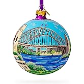 Harbor Bridge, Sydney, Australia Glass Ball Christmas Ornament 4 Inches