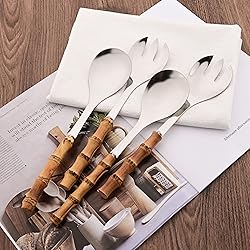 Uniturcky Serving Spoon and Fork Set, 304 Stainless