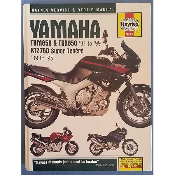 YAMAHA TDM850/TRX850/XTZ750 サービスマニュアル Yamaha TDM850 & TRX850 '91 to '99 and XTZ750 Super Tenere '89 to