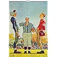 2025 Wall Calendar [12 pages 8"x12"] Sport and Football by Norman Rockwell Vintage Magazine Illustration Americana
