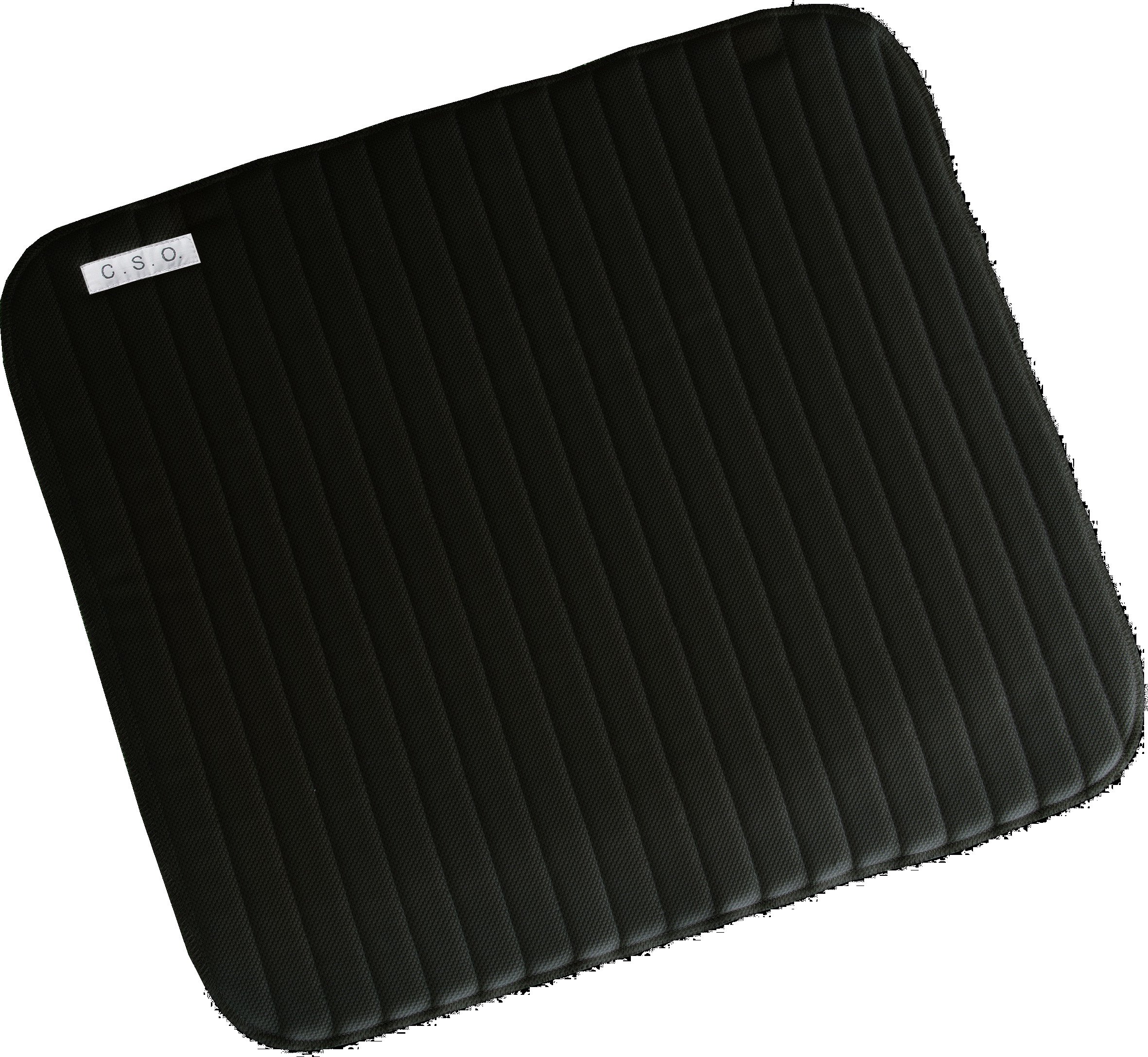 C.S.O Unisex Adult 540618 Cooldry Bandage Pad - Black, 44 x 50 cm