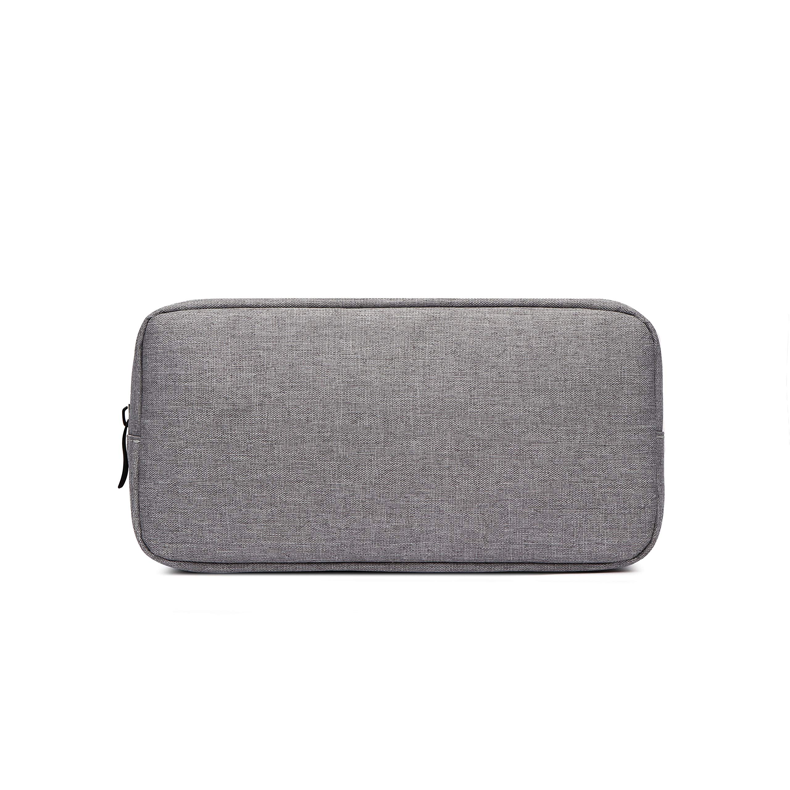 Mobile Phone Case Bag, Carrying case, Headset, Coin Purse, Cosmetic Bag Organiser for Cable Cards Keys Pencil. (Grey, 23 x 11.5 x 5.5 cm)