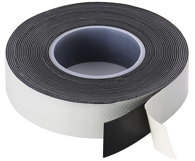 Poppstar 1008990 1x selbstverschweißendes Universal Isolierband und Dichtungsband, LxBxH 5m x 19mm x 0,76mm, schwarz