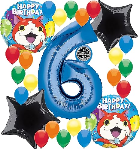 Amazon 妖怪ウォッチ誕生日パーティー用品番号バルーン装飾バンドルfor マルチカラー Ss 風船 バルーン おもちゃ