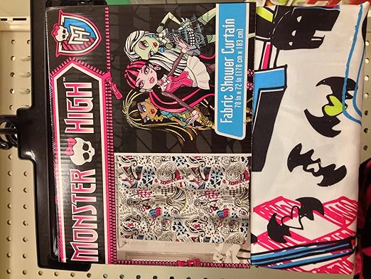 Amazon Com Monster High Shower Curtain And Shower Curtain Hooks