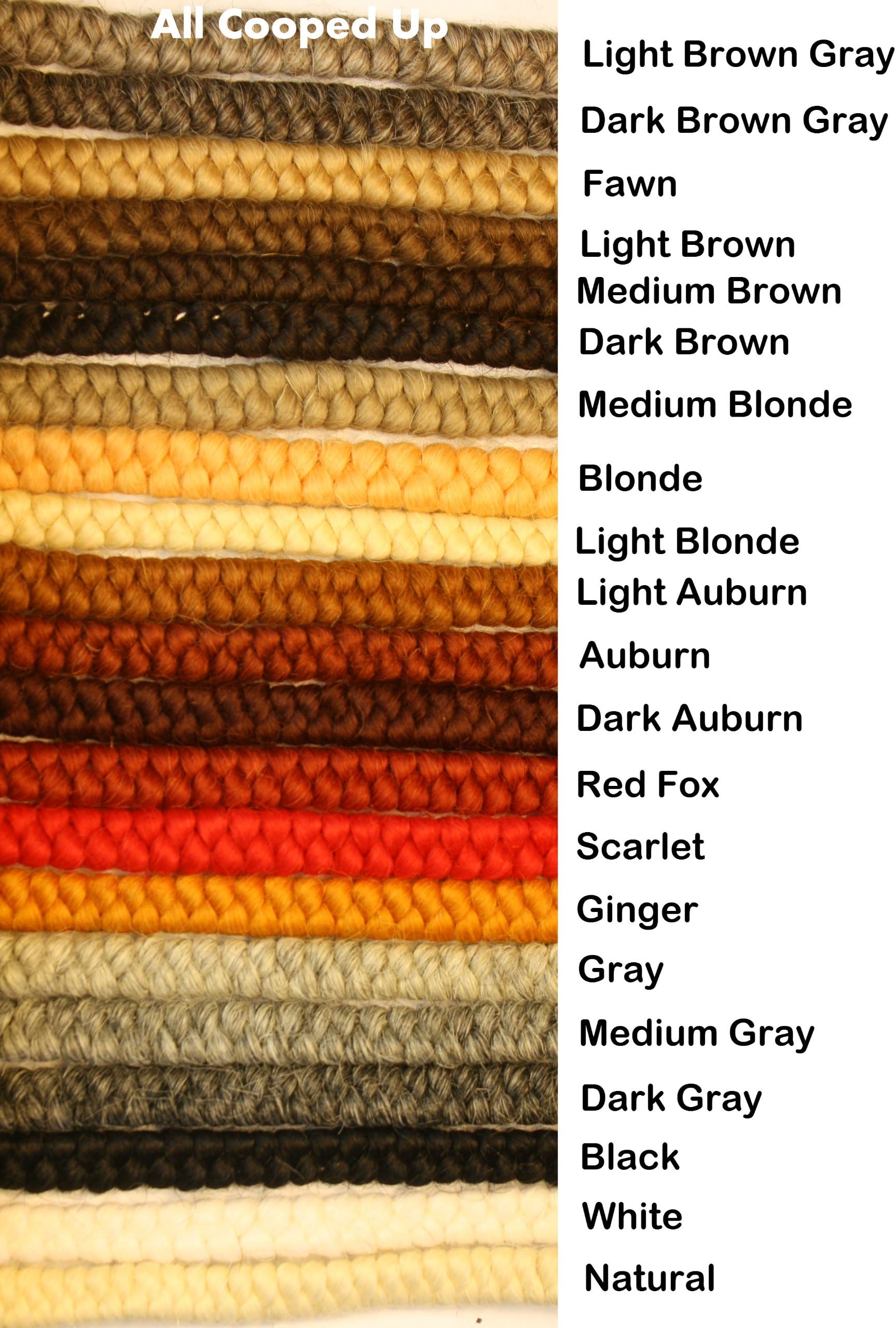 Crepe Wool Hair- Ginger Color for Doll Making or Theatrical Uses (False Beard or Mustache)