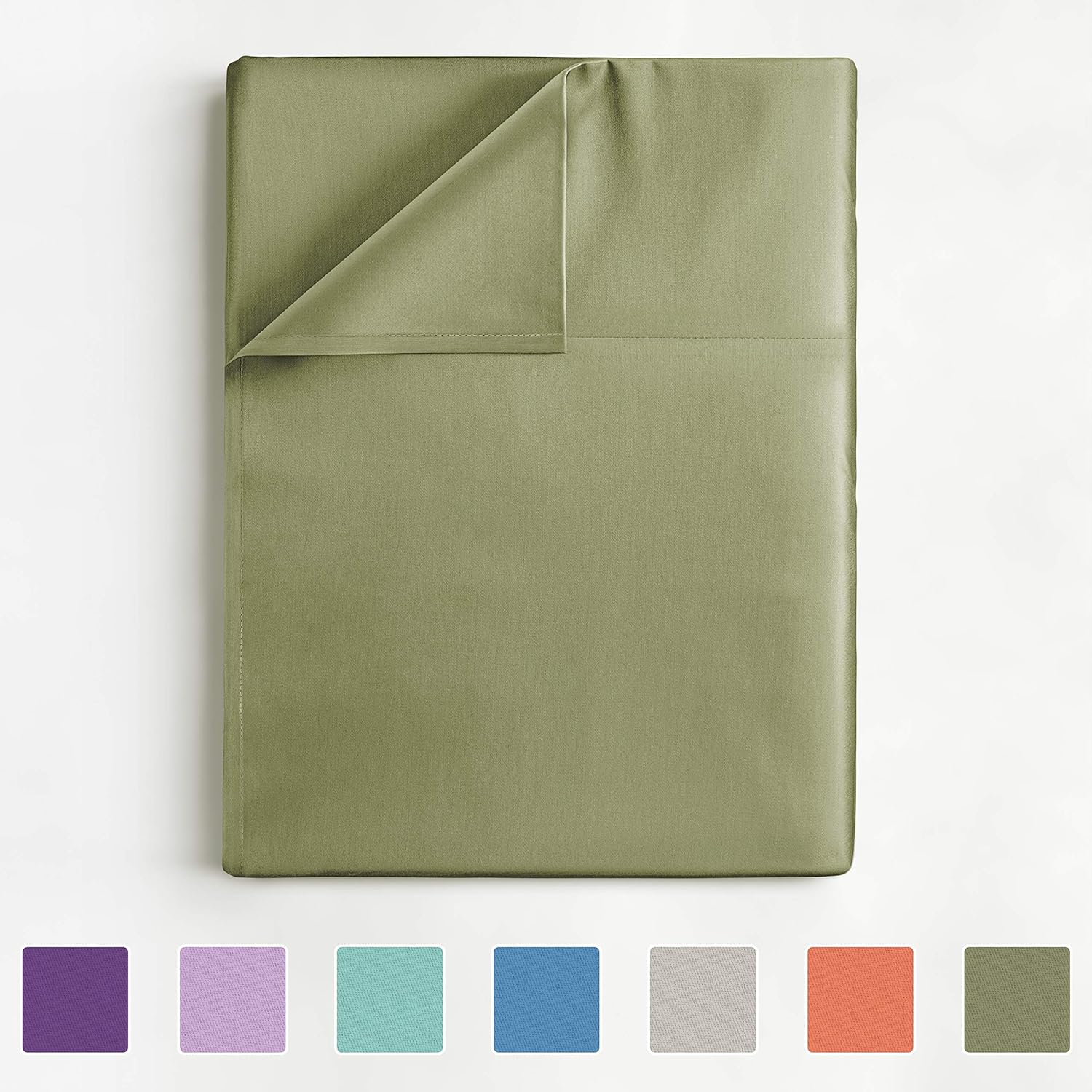 King Size Flat Sheet - Single Flat Sheet King - King Flat Sheet Only - Flat Sheet Deep Pocket - Flat Sheet for King Mattress - Softer Than Egyptian Cotton - King - 1 Flat Sheet Only King: Home & Kitchen