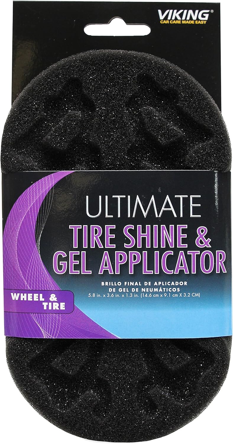 Viking Car Care 595901 Tire Dressing Applicator Pad - 5.8 Inch x 3.6 Inch, 2 Pack: Automotive