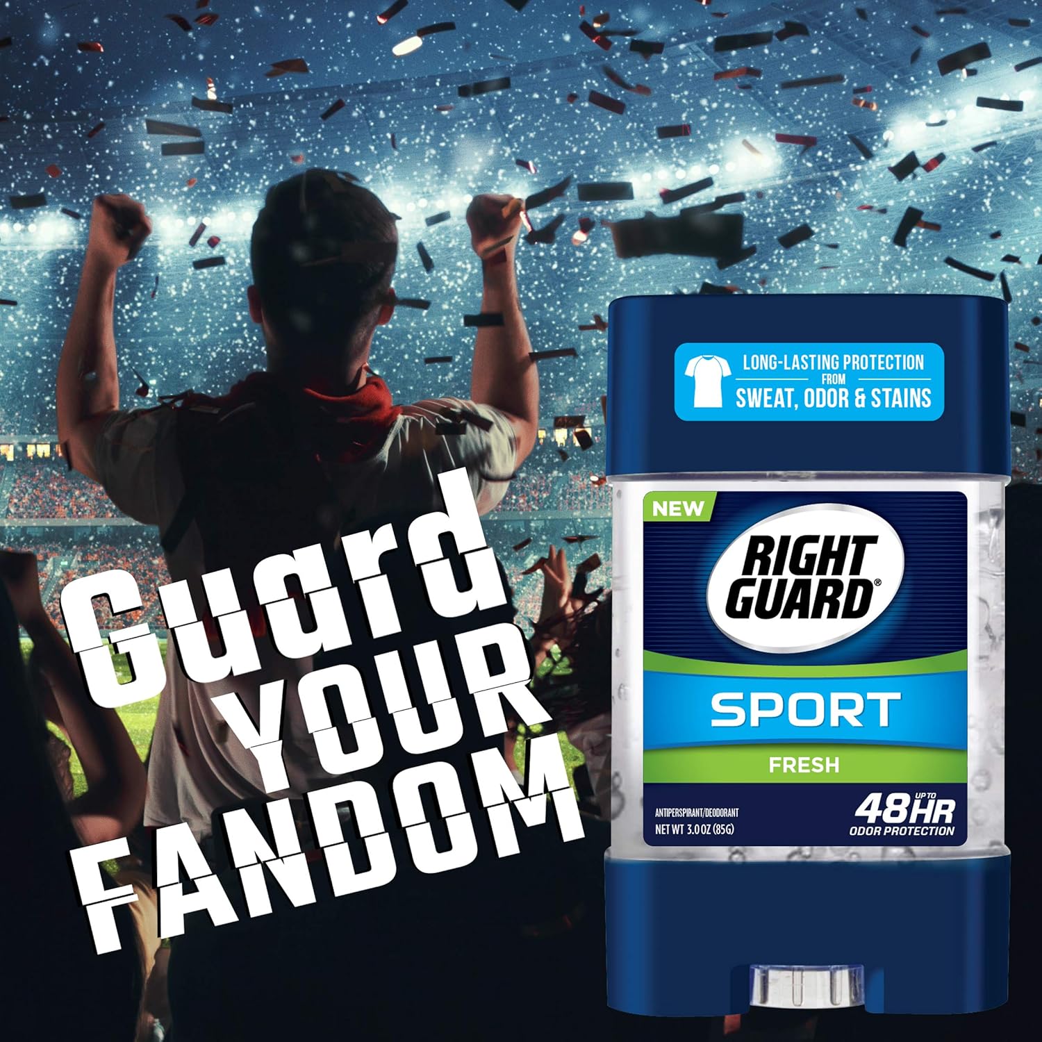 Right Guard Sport Antiperspirant Deodorant Gel, Fresh, 3 Ounce (Pack of 6) : Antiperspirant Deodorants : Beauty