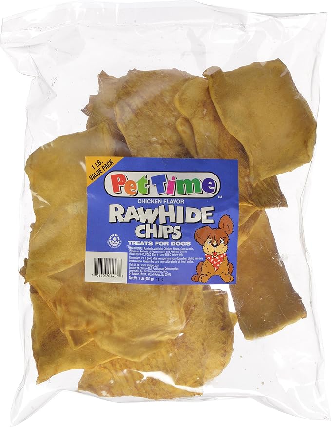 Cadet Chicken Chips 1lb Pet Rawhide Treat Chips Pet