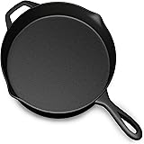 Pre Seasoned Cast Iron Skillet Pan  12 Inch