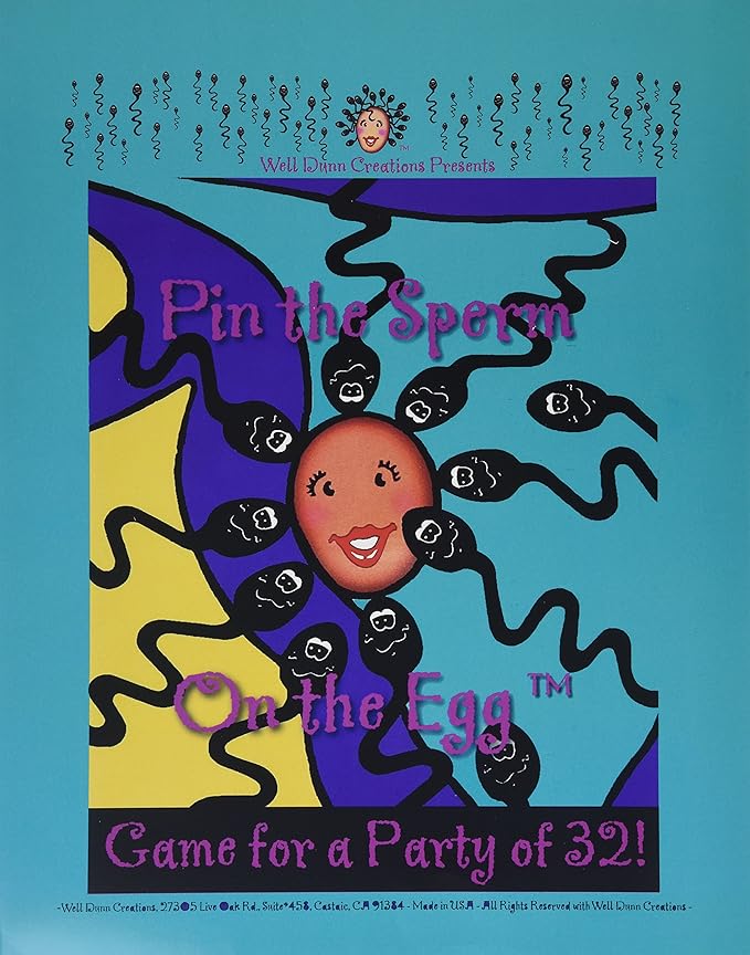 Fun Baby Shower Game Pin the Sperm on the Egg Amazon.co.uk Baby