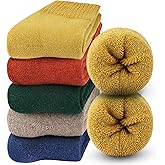 Jeasona Wool Hiking Socks for Women Warm Winter Thermal Thick Socks for Cold Weather Cozy Gifts for Women Mom 5 Pairs