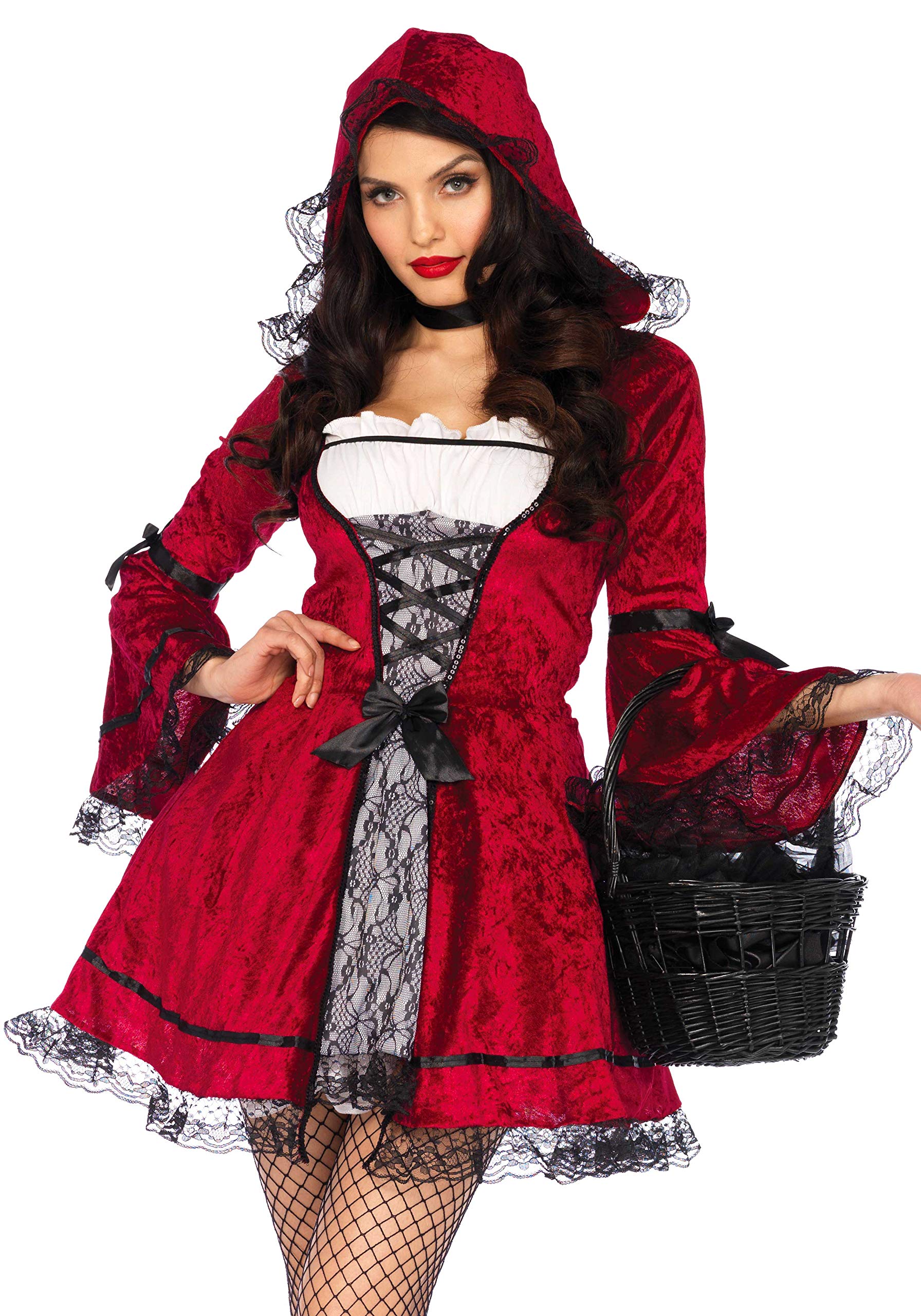 Wonderland W50402 - Women's Gothic Miss Red Costume, M/L